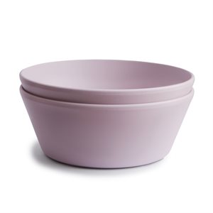 Mushie Dinner Bowl Round Soft Lilac